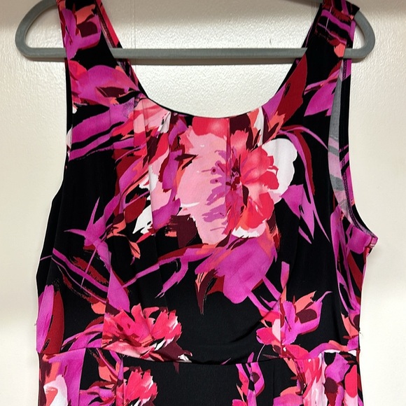 Bisou Bisou Womens A Line Dress  Stretch Colorful Knee length Career - Picture 2 of 7